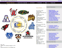 Tablet Screenshot of centrallakesconference.org